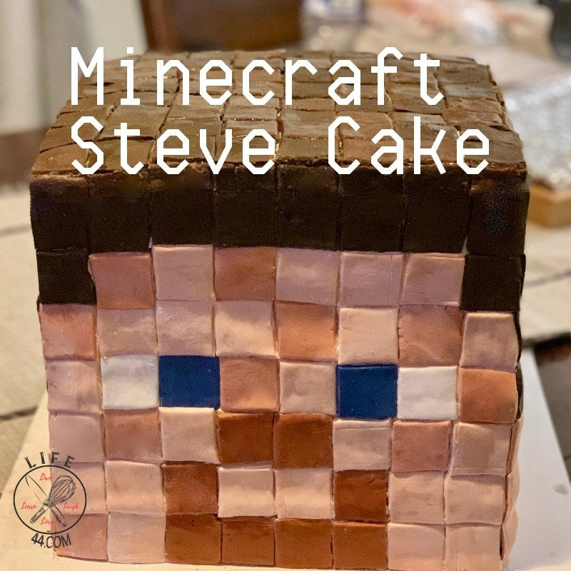 Minecraft Steve Birthday Cake