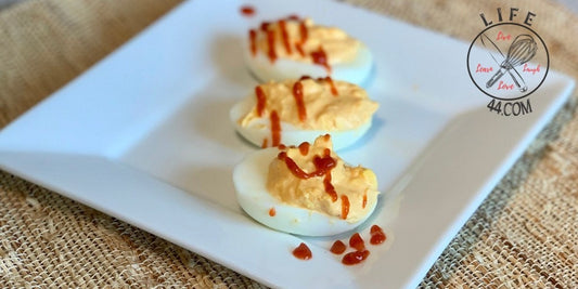 Sriracha Deviled Eggs